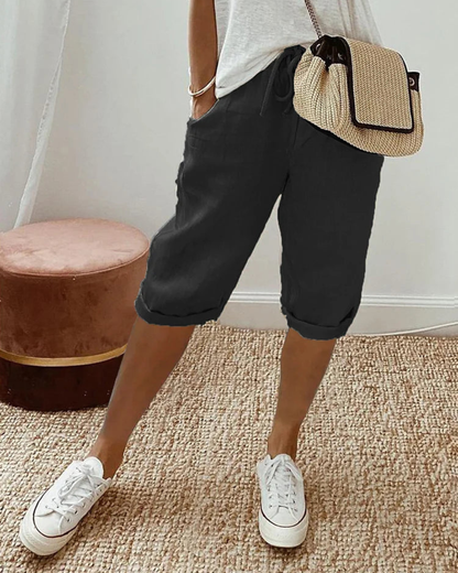 Elysia Cotton Pants | Relaxed Fit, Lightweight