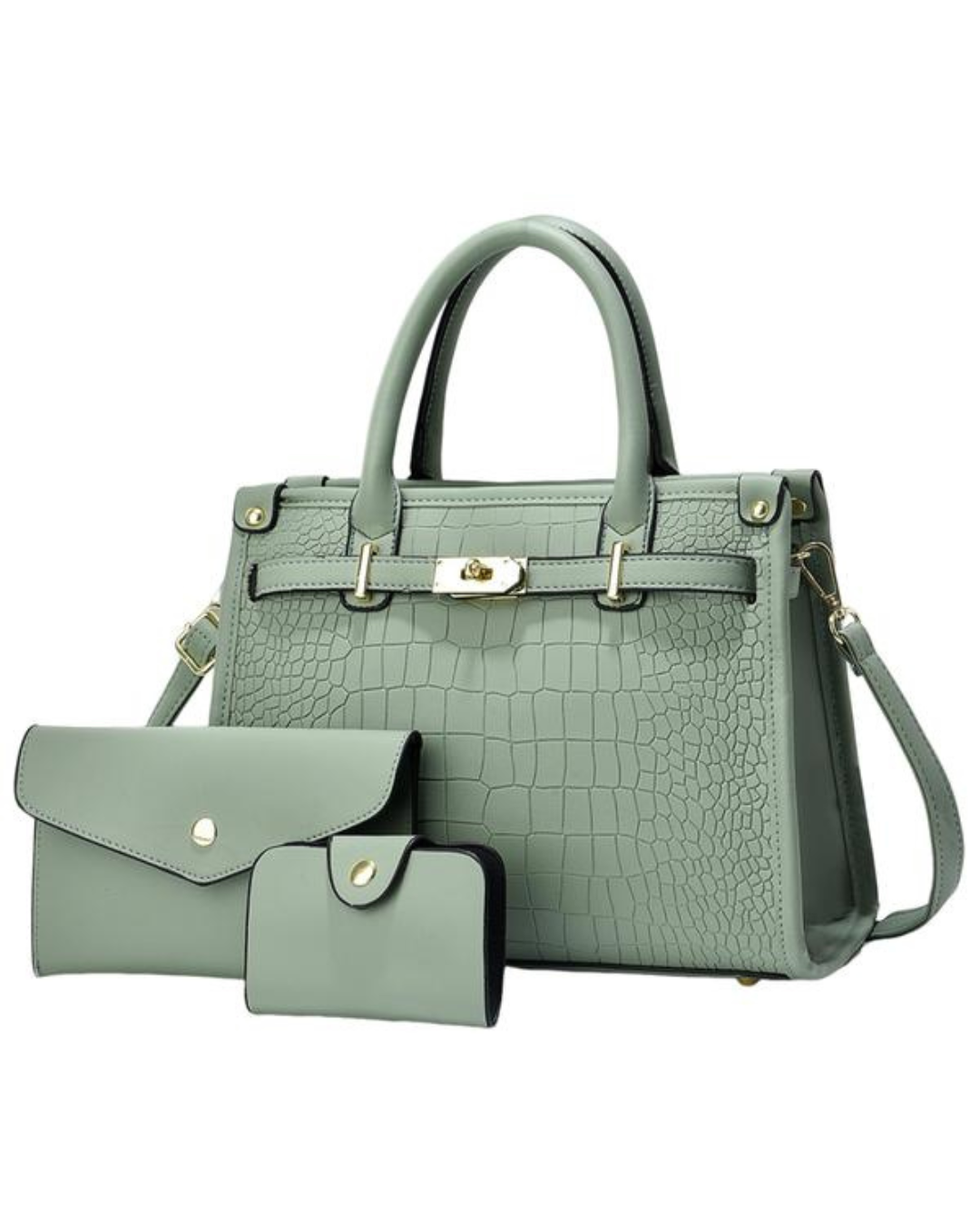 Alera Crossbody Handbag | Crocodile Embossed, Spacious Design
