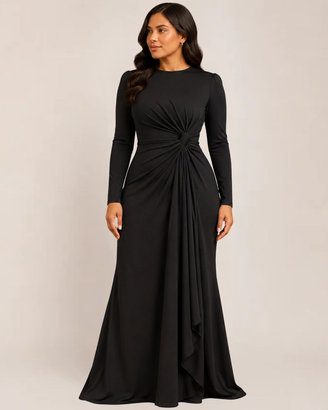 Jovial Bodycon Dress | Ruched Long Sleeve, Perfect for Cocktail Events