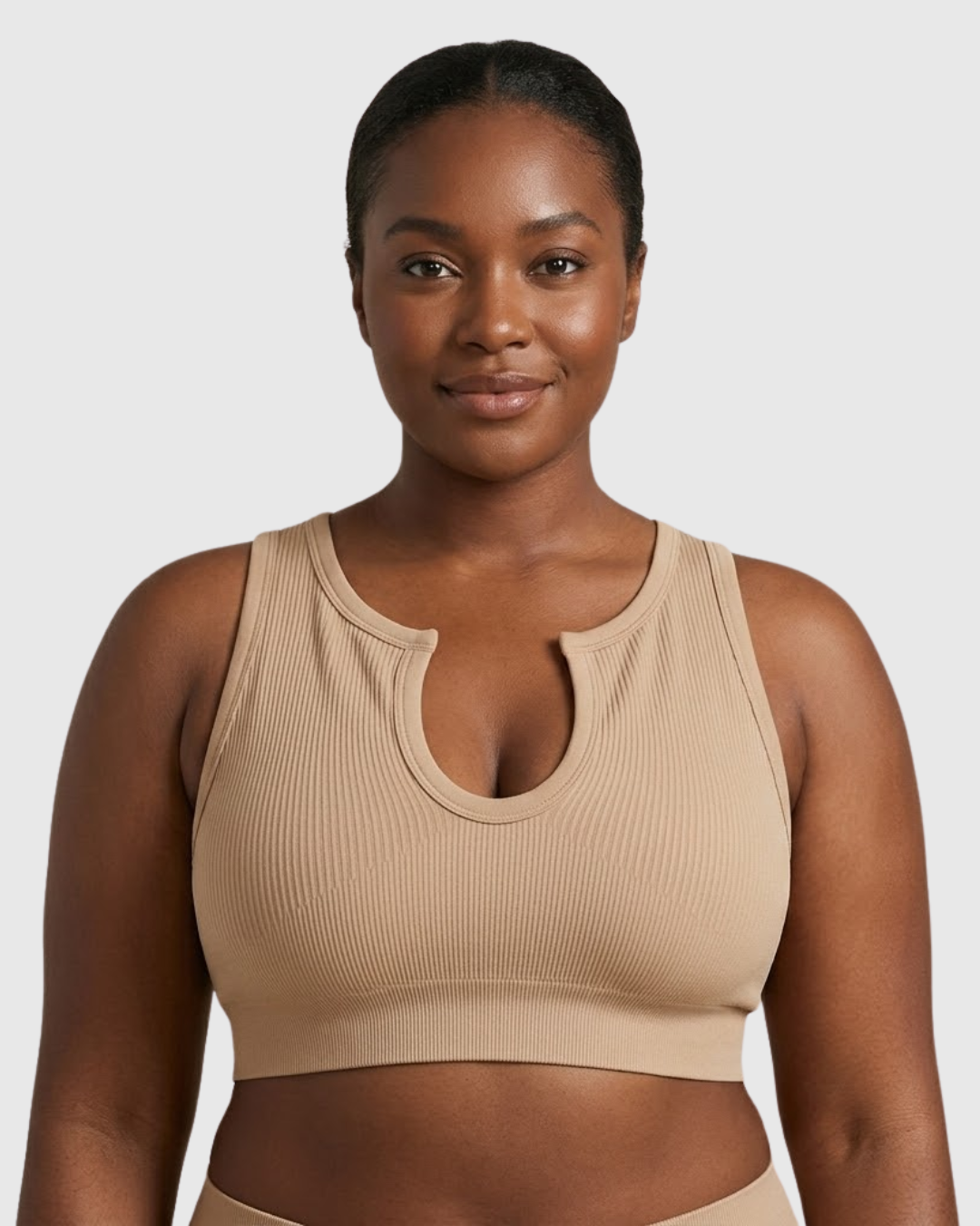 Shape Me Up | Women's White Crop Top with Built-in Shaping