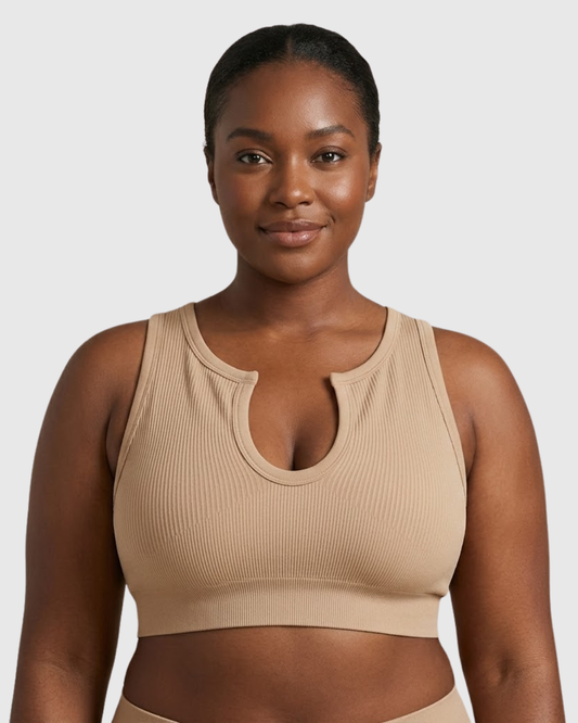 Shape Me Up | Women's White Crop Top with Built-in Shaping