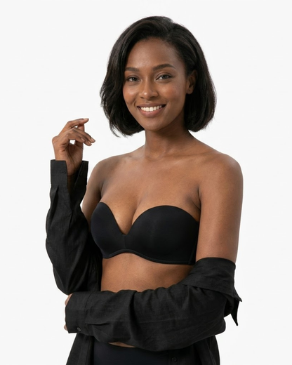 Haven Strapless Push-Up Bra | Seamless Silicone, Ideal for Backless Dresses