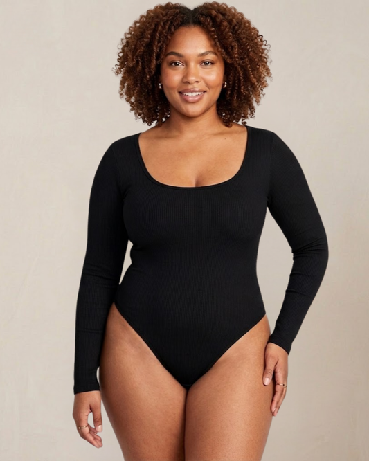 Sleek Long Sleeve Thong Bodysuit | Women's Fashion