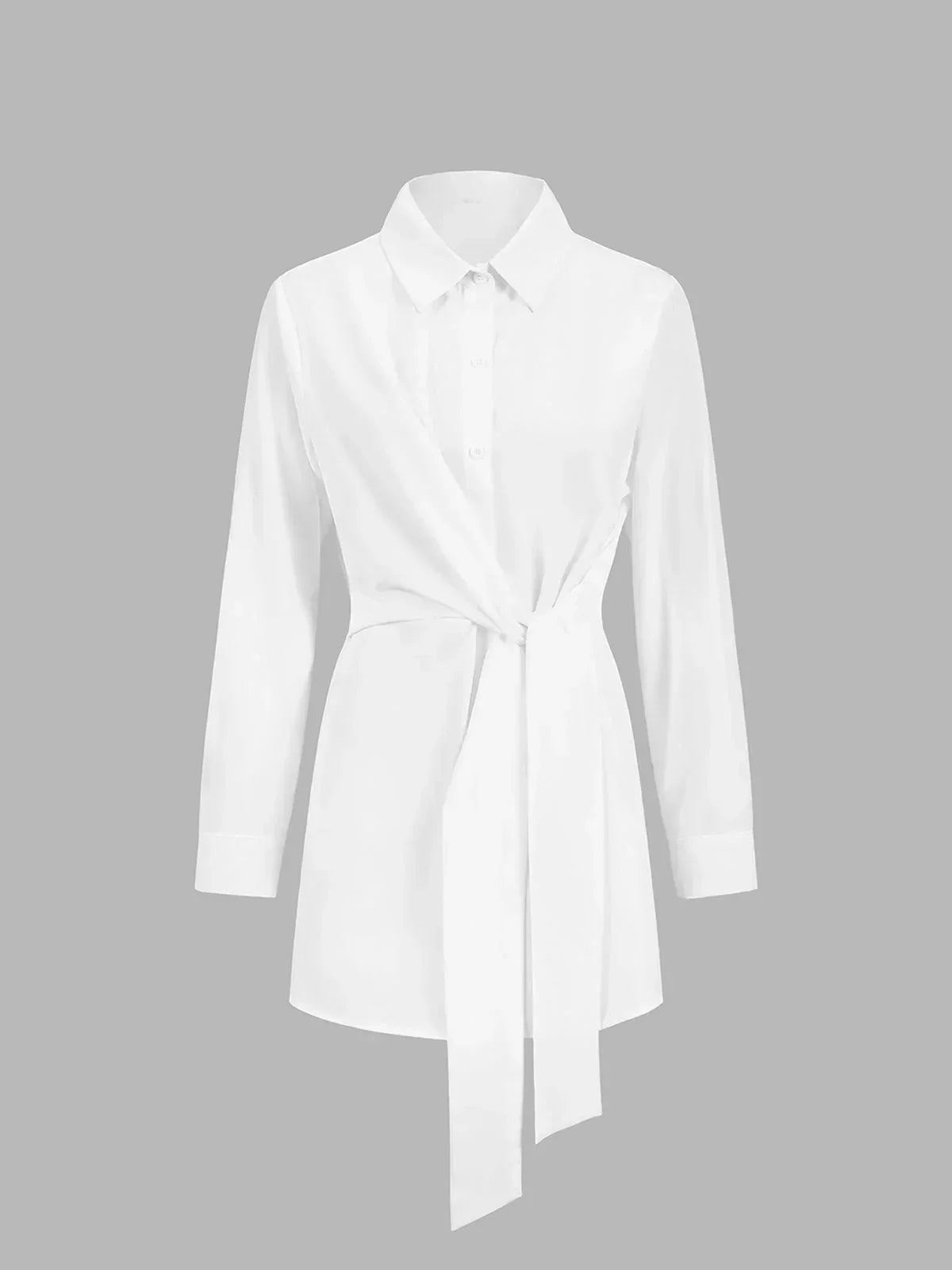 Wanda Blouse | Oversized, Adjustable Tie Belt, Long Sleeves 1