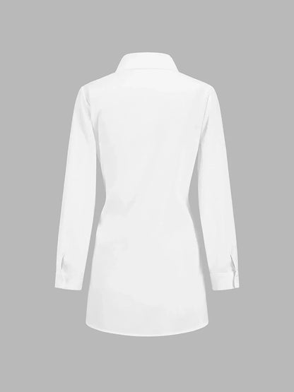 Wanda Blouse | Oversized, Adjustable Tie Belt, Long Sleeves 2