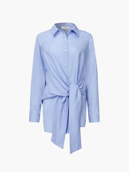 Wanda Blouse | Oversized, Adjustable Tie Belt, Long Sleeves 6