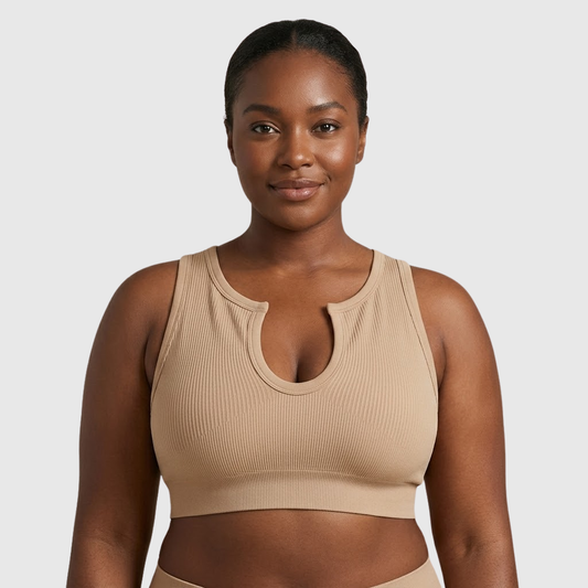 Shape Me Up | Women's White Crop Top with Built-in Shaping