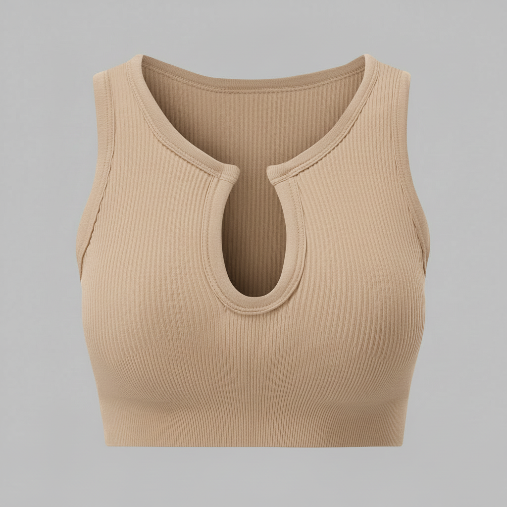 Shape Me Up | Women's White Crop Top with Built-in Shaping
