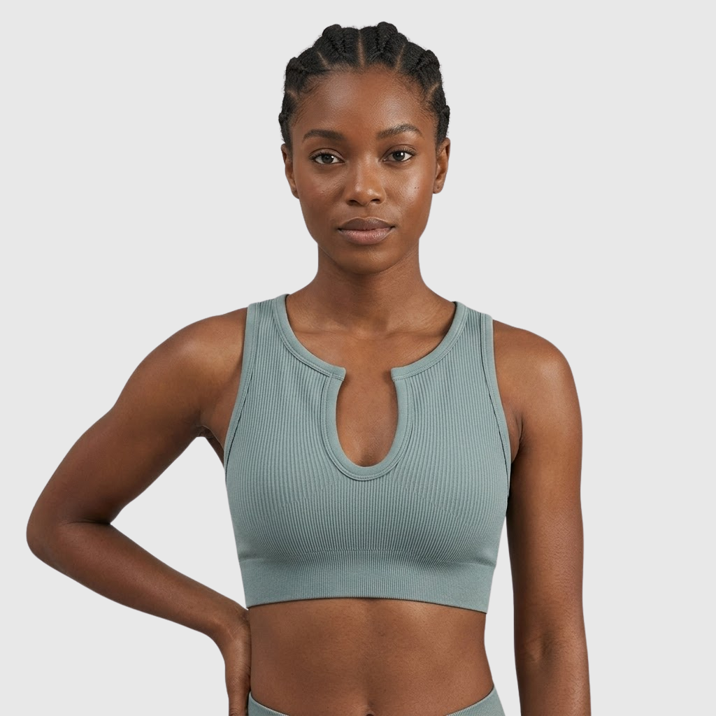 Shape Me Up | Women's White Crop Top with Built-in Shaping