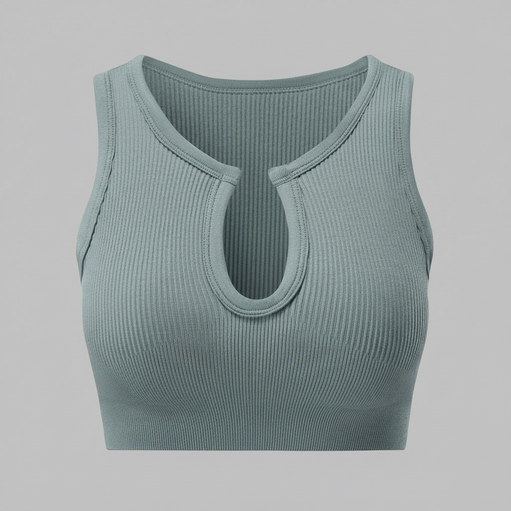 Shape Me Up | Women's White Crop Top with Built-in Shaping