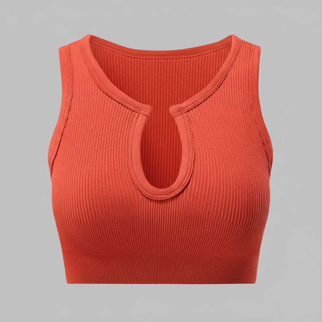 Shape Me Up | Women's White Crop Top with Built-in Shaping