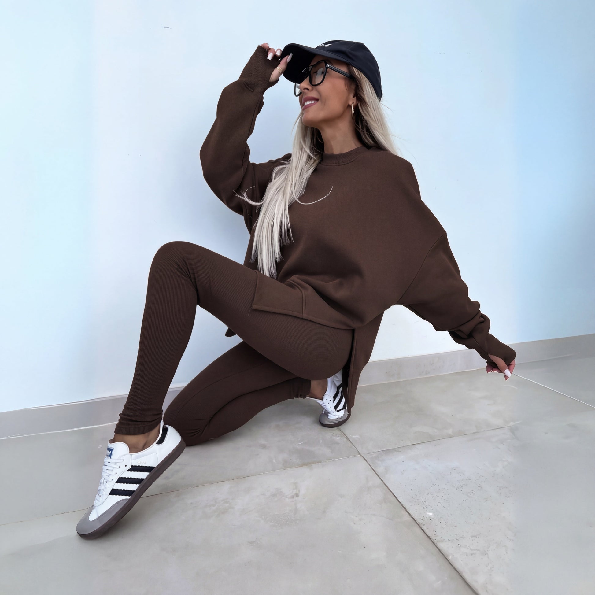Yachi Casual Sweatshirt Set | Cozy Long Sleeve, Relaxed Fit 2