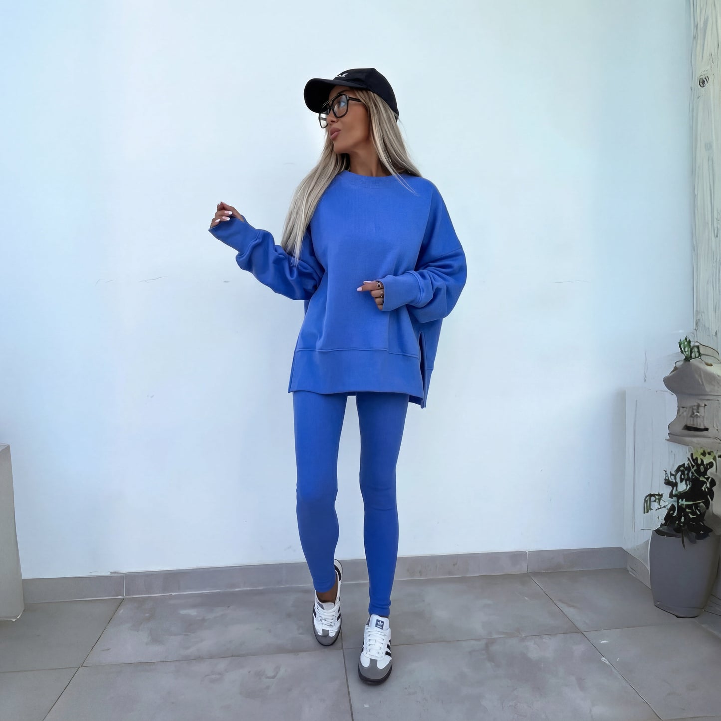 Yachi Casual Sweatshirt Set | Cozy Long Sleeve, Relaxed Fit 4