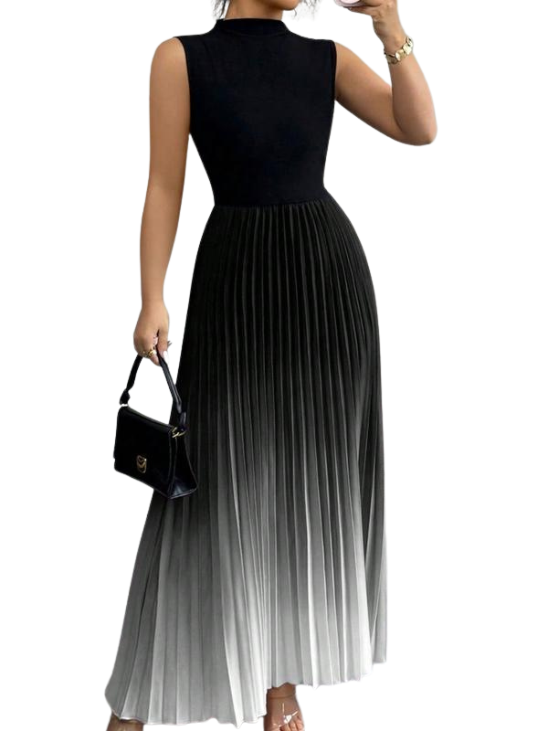 Yara Maxi Dress | Ombre Pleated, Elegant Evening Wear 2