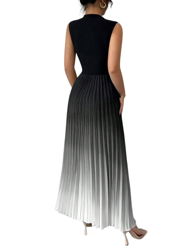 Yara Maxi Dress | Ombre Pleated, Elegant Evening Wear 3