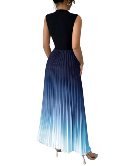 Yara Maxi Dress | Ombre Pleated, Elegant Evening Wear 5