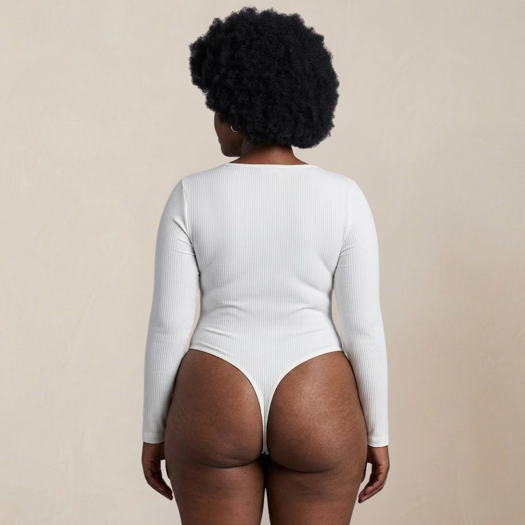 Sleek Long Sleeve Thong Bodysuit | Women's Fashion