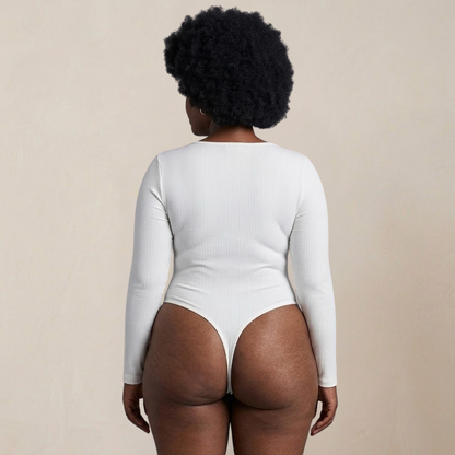 Sleek Long Sleeve Thong Bodysuit | Women's Fashion