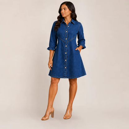 Cory Mini Dress | Collared Puff Sleeve, Casual Summer Style, Plus Size Available