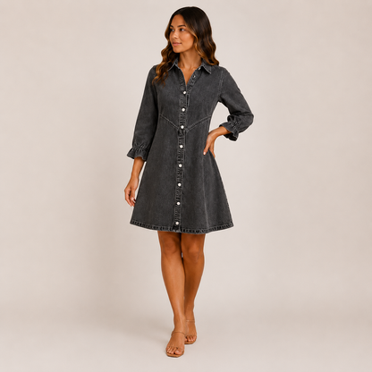 Cory Mini Dress | Collared Puff Sleeve, Casual Summer Style, Plus Size Available
