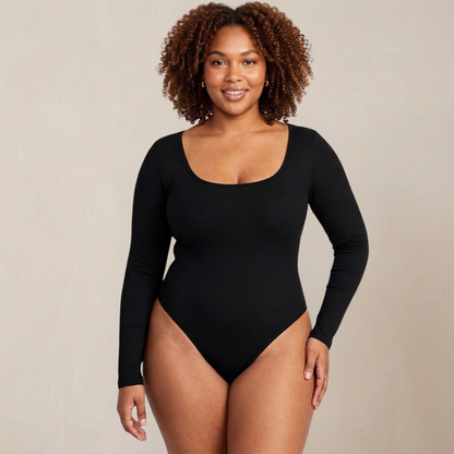Sleek Long Sleeve Thong Bodysuit | Women's Fashion
