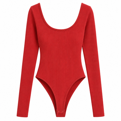 Sleek Long Sleeve Thong Bodysuit | Women's Fashion